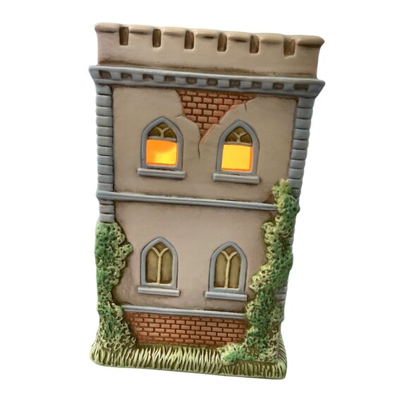 Lefton Honey Brook Hollow Easter Spring Cottage Church Lighted Building Retro - Picture 2 of 6